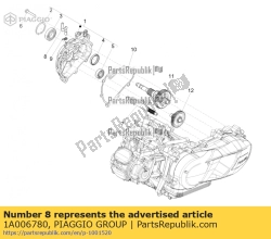 Aprilia 1A006780, Olie ontluchtingspijp, OEM: Aprilia 1A006780