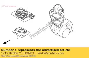 Honda 12191MEB671 guarnizione, cilindro - Il fondo