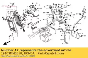 honda 19103MM8010 réservoir, réserve - La partie au fond