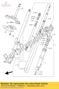 yamaha 3XV231445000 joint, poussière - La partie au fond