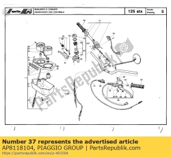 Aprilia AP8118104, Regolatore della leva della frizione, OEM: Aprilia AP8118104