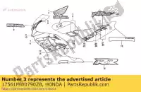 17561MW0790ZB, Honda, segno, l. serbatoio carburante * tipo6 honda cbr cbrrr 900, Nuovo