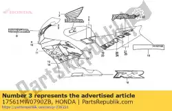 Qui puoi ordinare segno, l. Serbatoio carburante * tipo6 da Honda , con numero parte 17561MW0790ZB: