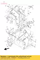 5JWY283J30P2, Yamaha, carrosserie, voorkant onder 1 yamaha fjr 1300, Nieuw