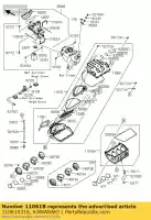 110610316, Kawasaki, guarnizione kawasaki zx10r ninja e f  zx 10r 1000 , Nuovo