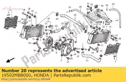 Tutaj możesz zamówić w??, r. Ch? Odnica samochodowa od Honda , z numerem części 19502MBB000: