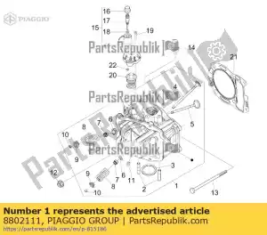 Piaggio Group 8802111 zespó? g?owicy cylindrów - Dół