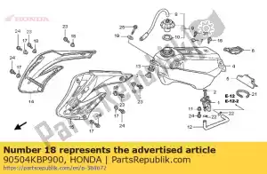 Honda 90504KBP900 colarinho, capa do meio - Lado inferior