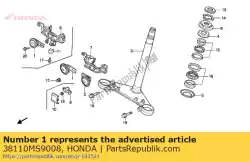 Here you can order the horn comp.(high) from Honda, with part number 38110MS9008: