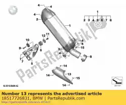 Here you can order the cover from BMW, with part number 18517726831: