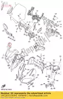 1MC2835100P4, Yamaha, Corpo, cappuccio yamaha  fjr 1300 2014 2015 2016 2017 2018 2019 2020 2021, Nuovo