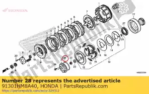 honda 91301HM8A40 oring, 83,5x1,5 - La partie au fond