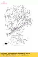 4KM215120000, Yamaha, bracket, fender yamaha xj 900 1995 1996 1997 1998 2000 2001 2002, New