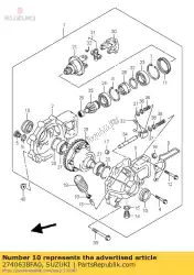 Qui puoi ordinare paraolio da Suzuki , con numero parte 2740638FA0: