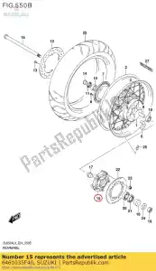 suzuki 6461035F40 tambor, rueda dentada - Lado inferior