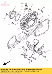 pakking, oliepompdeksel 1 van Yamaha, met onderdeel nummer 3BN154561100, bestel je hier online: