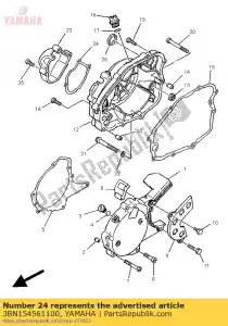 yamaha 3BN154561100 pakking, oliepompdeksel 1 - Onderkant