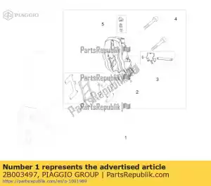 Piaggio Group 2B003497 front brake caliper - Bottom side