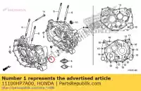 11100HP7A00, Honda, basamento motore, fr. honda trx420fa fourtrax rancher at trx420fa2 trx420fa6 trx420fa1 420 , Nuovo