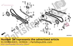 Qui puoi ordinare o-ring, 16x2,1 (nok) da Honda , con numero parte 91309PX4003: