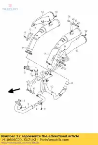 Suzuki 1418606G00 protecteur, muf c - La partie au fond