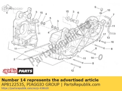 Aprilia AP8122535, Uszczelnienie olejowe, OEM: Aprilia AP8122535