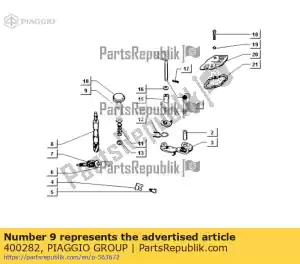 Piaggio Group 400282 washer - Bottom side