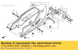 Tutaj możesz zamówić guma, nak? Adka na siedzenie od Honda , z numerem części 77215MAT300: