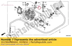 Aqui você pode pedir o ficar, prender arnês em Honda , com o número da peça 16196HN8A60: