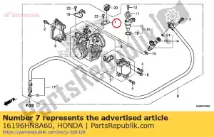 Honda 16196HN8A60 blijven, harnasklem - Onderkant