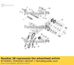 Qui puoi ordinare ingranaggi di temporizzazione da Piaggio Group , con numero parte 8756994: