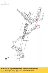 Ici, vous pouvez commander le machine à laver auprès de Suzuki , avec le numéro de pièce 5135549G00: