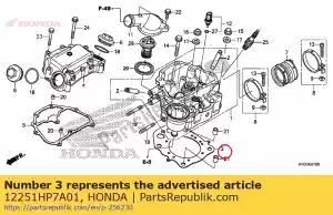 Honda 12251HP7A01 culata junta - Lado inferior