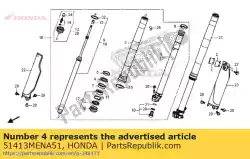 Aquí puede pedir anillo, respaldo de Honda , con el número de pieza 51413MENA51: