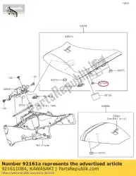 Ici, vous pouvez commander le amortisseur er650a6s auprès de Kawasaki , avec le numéro de pièce 921611084: