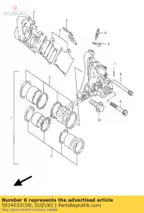 suzuki 5934533C00 pin - Onderkant