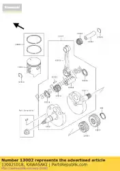 Ici, vous pouvez commander le axe-piston kx80-d1 auprès de Kawasaki , avec le numéro de pièce 130021018: