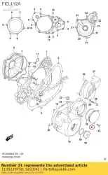 Ici, vous pouvez commander le couvercle, démarreur i auprès de Suzuki , avec le numéro de pièce 1135229F50: