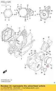 suzuki 1135229F50 couvercle, démarreur i - La partie au fond