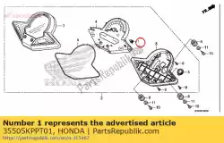 lamp & fitting (12v 1. 7w) van Honda, met onderdeel nummer 35505KPPT01, bestel je hier online: