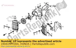 Honda 19041MFFD00 caucho, l aire guid - Lado inferior