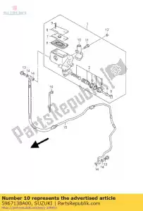 suzuki 5967138A00 poseedor - Lado inferior