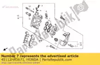 45112HA5671, Honda, retentor honda trx 450 700 2004 2005 2006 2007 2008 2009 2011, Novo