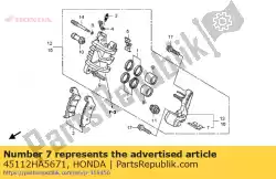 Tutaj możesz zamówić wynaj? Cie od Honda , z numerem części 45112HA5671: