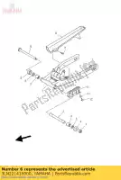 3LN221416000, Yamaha, eje, pivote yamaha srx xj 600 1986 1987 1992 1993 1994 1995 1996 1997 1998 1999 2000 2001 2002, Nuevo