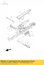 Ici, vous pouvez commander le arbre, pivot auprès de Yamaha , avec le numéro de pièce 3LN221416000: