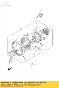 suzuki 3512113F60 unit assy - Bottom side