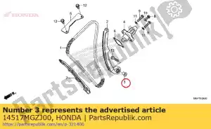 honda 14517MGZJ00 collar, tensioner - Bottom side