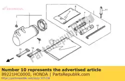 Ici, vous pouvez commander le clé, hex., 6mm auprès de Honda , avec le numéro de pièce 89221HC0000: