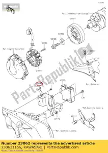 kawasaki 230621156 01 bracket-comp, regulador - Lado inferior